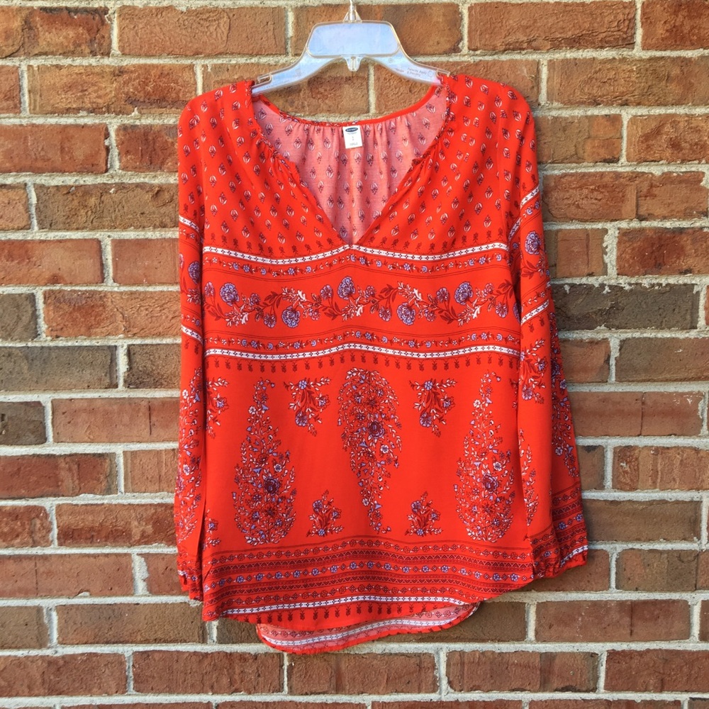 Old Navy Vibrant Boho Shirt  Sz Sm